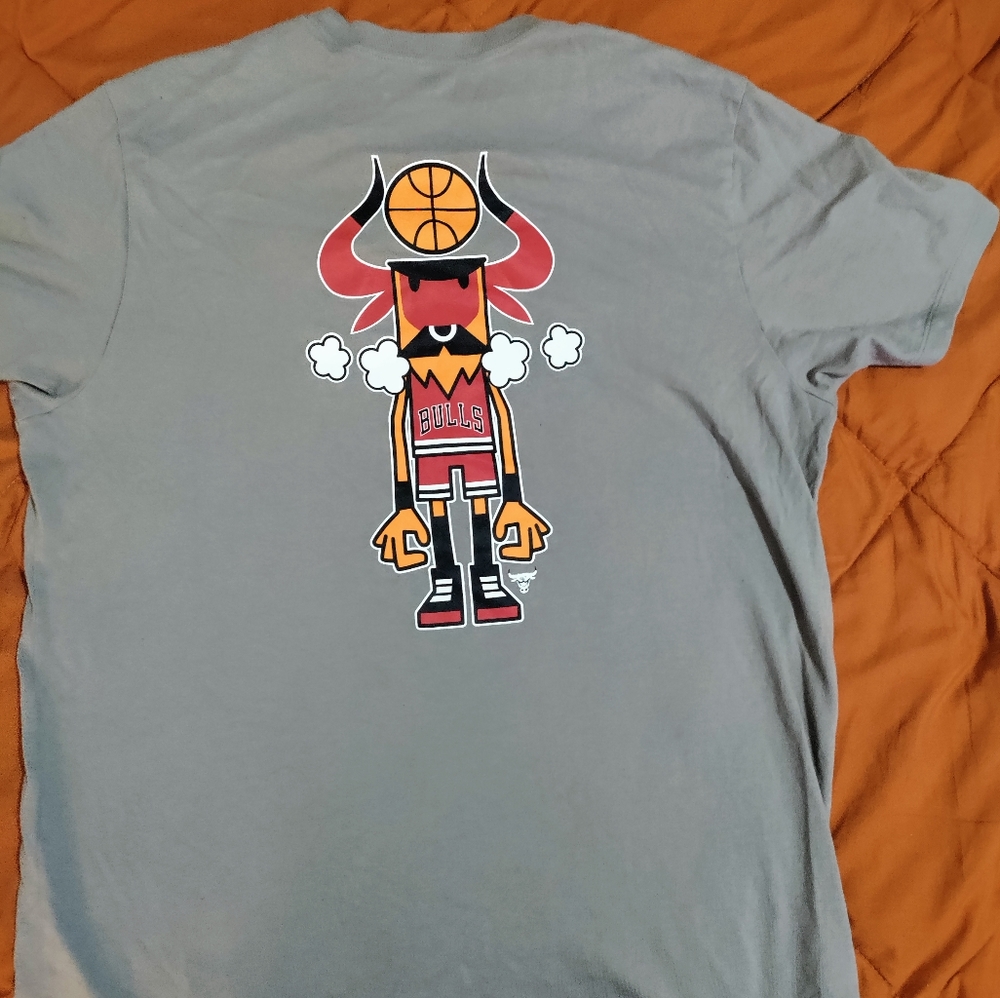 Used LIMITED EDITION NBA Global Artist Pete Fowler Chicago Bulls Tee Men RARE
